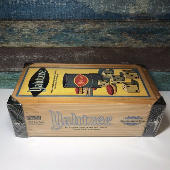 Hasbro Games Yahtzee Wood Box Nostalgia Games Series Newsealed Poshmark